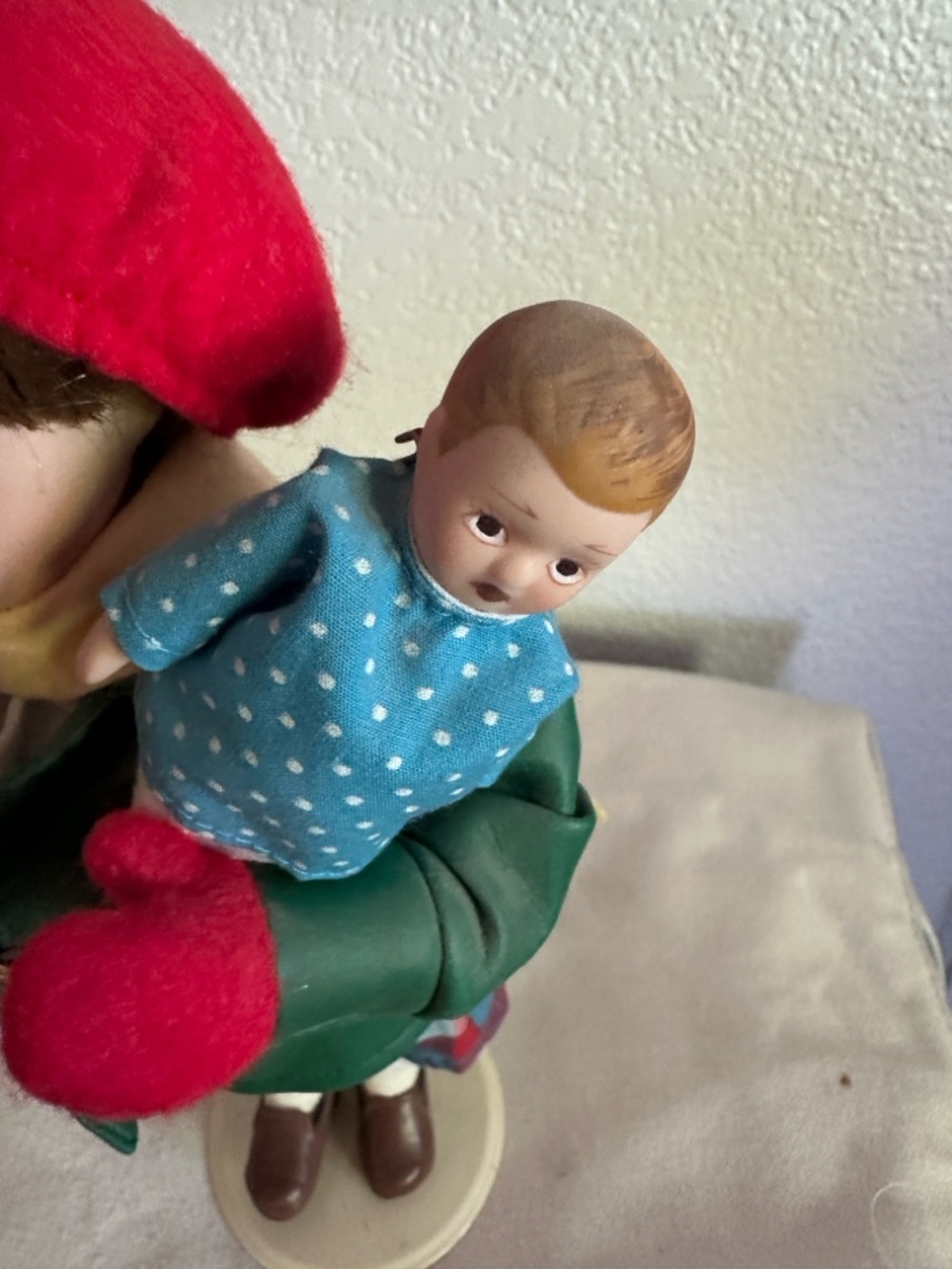 WInter -  Doll with Green Jacket, Red Hat & Mittens - Kids Toy - Picture 5 of 6